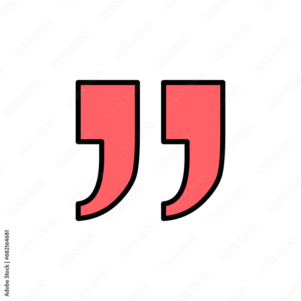 Quote icon set illustration. Quotation mark sign and symbol Quote icon set illustration. Quotation mark sign and symbol