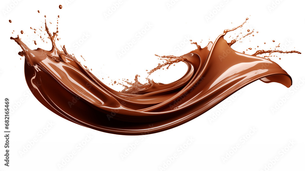 Chocolate splash isolated transparency background. Chocolate splash isolated transparency background.