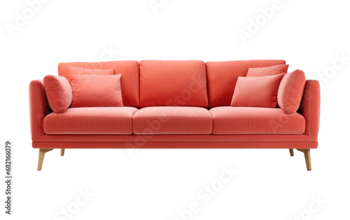 Exploring Stylish Sectional Sofas in Photos Isolated on a Transparent Background PNG.