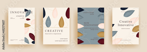 set of trendy creative universal template. abstract watercolor elements. creative banners design. Vector illustration for card, banner, invitation, social media post, poster, mobile app, advertising