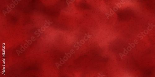 Scarlet matte suede seamless texture. The reverse side of animal skin dyed in red color. Realistic vector illustration. Deerskin