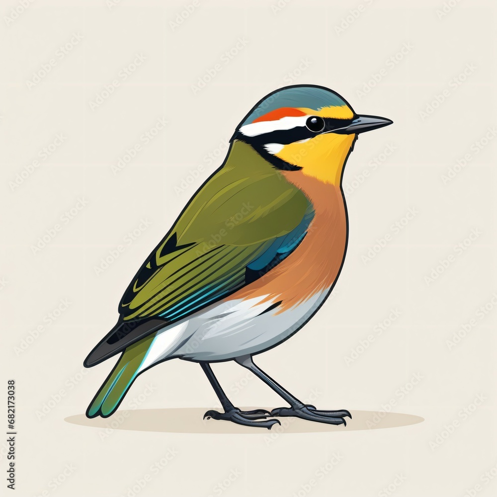5. Bird character illustrations with beautiful colors and new expression are delightful pictures. Generative AI