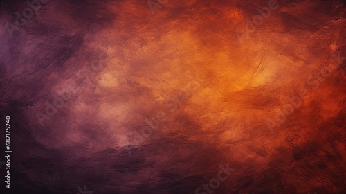 Dark orange brown purple abstract texture. Gradient.  Copper color , Cherry gold vintage elegant background with space for design. Halloween, Thanksgiving, autumn. Web banner. Wide. Panoramic. © Planetz
