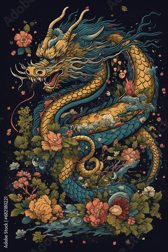 Wallpaper Mural Chinesische Tierkreiszeichen Drachen Torontodigital.ca