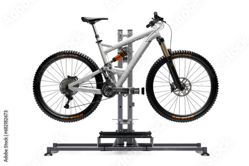 Effortless Bike Lifting Mechanism Isolated on Transparent Background