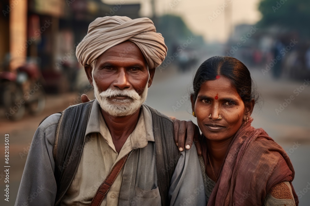 The Urban Encounter: Two Individuals Amidst the City's Pulse The Urban Encounter: Two Individuals Amidst the City's Pulse