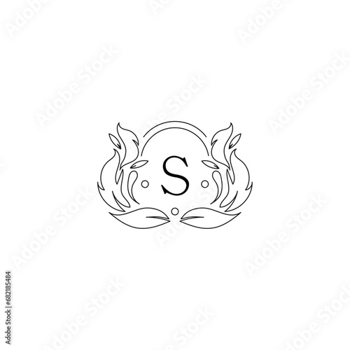 Luxury Logo Alphabet S