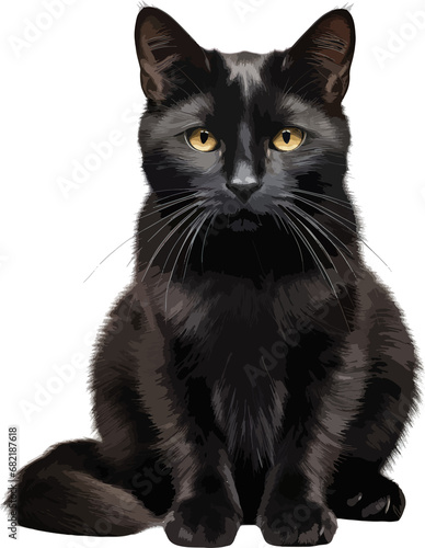 Black cat clip art