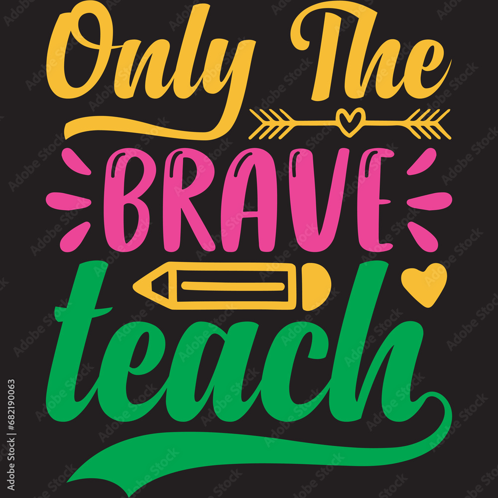 Fototapeta premium Funny Teacher Day Designs