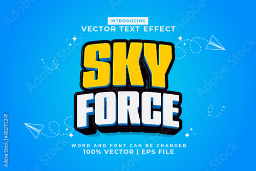 Editable text effect Lets Play 3d cartoon template style premium vector
