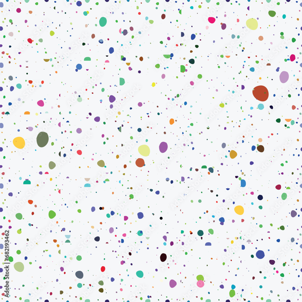 Seamless colorful pattern. Abstract pattern with cofetty on white background. Seamless colorful pattern. Abstract pattern with cofetty on white background.