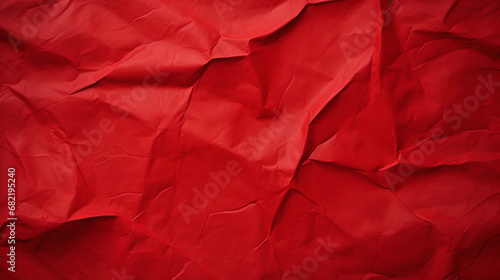 Wallpaper Mural Red crumpled paper texture. Blank background with creases. Generative AI Torontodigital.ca
