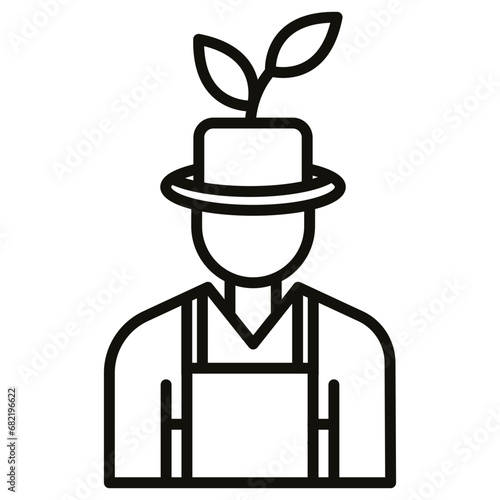 Male Farmer Icon