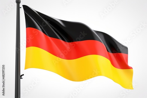 German Flag Against White Background photo