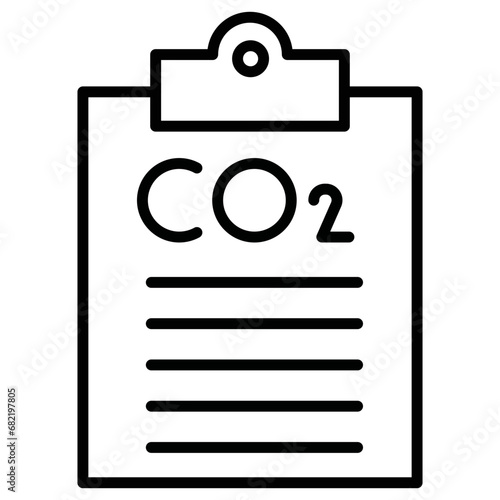 Carbon dioxide Report Icon