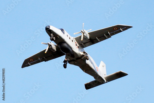 kochi, kerala, india -march 22, 2023 indian army navel and air force jet flight flying on sky photo