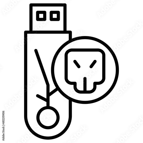 Pendrive Virus Icon