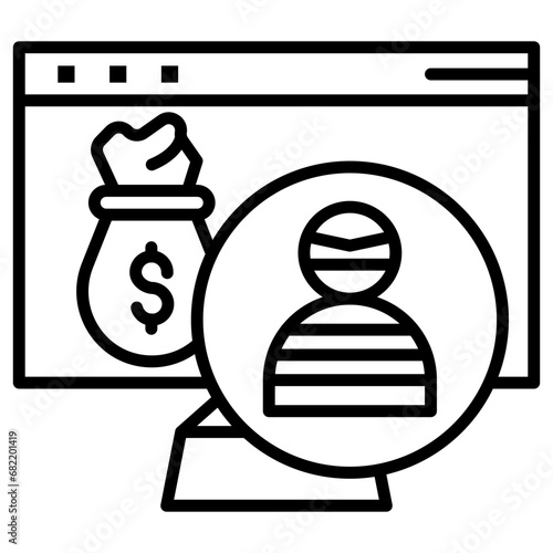 Online Robbery Icon