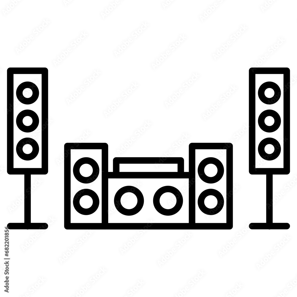 Sound System Icon Sound System Icon
