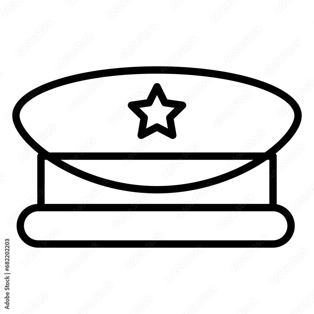 Military Hat Icon Military Hat Icon
