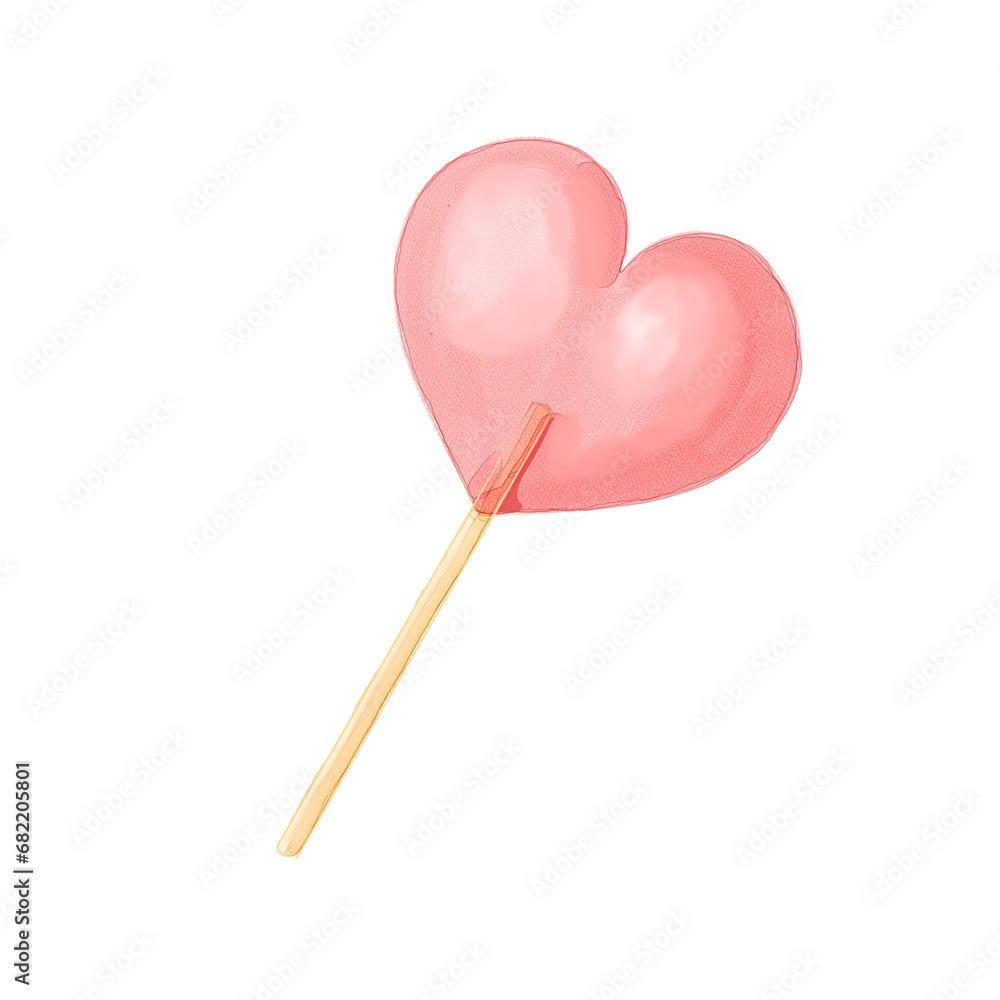 heart shaped lollipop