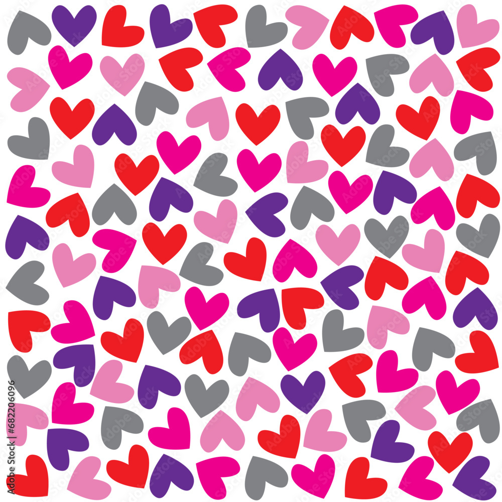 seamless pattern with hearts