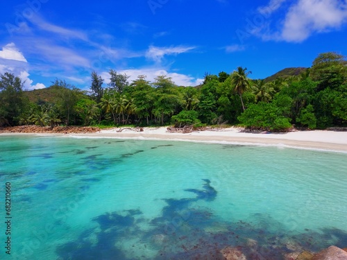 Seychelles, Praslin island, Anse Kerlan beach © Giban