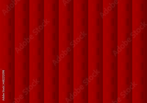 Fondo alcolchado en rojo. Cuadrícula y barras verticales mullidas