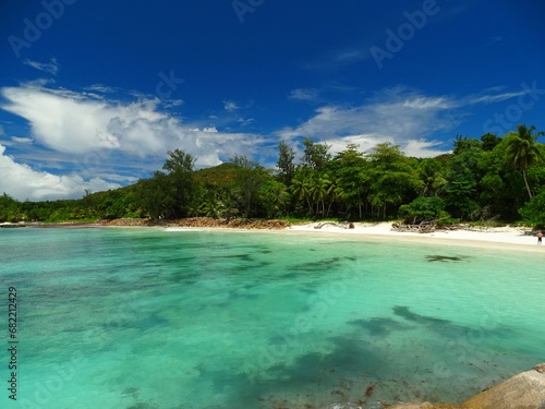 Seychelles  Praslin island  Anse Kerlan beach