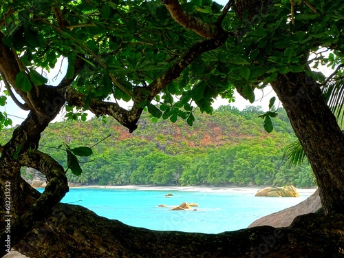 Seychelles, Praslin island, Anse Lazio beach photo