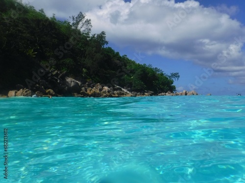 Seychelles, Praslin island, Anse Lazio beach