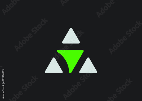 Vector logo idea which depicts the letter A and growing Arrow