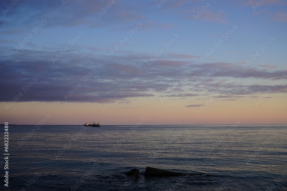 Sukhumi Bay at sunset, Abkhazia