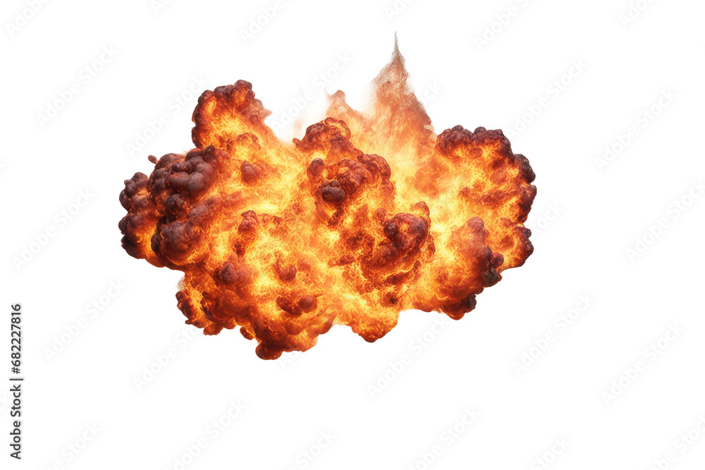 a high quality stock photograph of a single fire explosion isolated on a white background a high quality stock photograph of a single fire explosion isolated on a white background