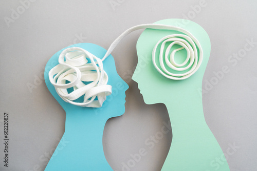Canvastavla Healthy couple relationship concept - two people openly communicate