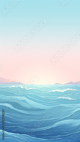 Minimal ocean waves background