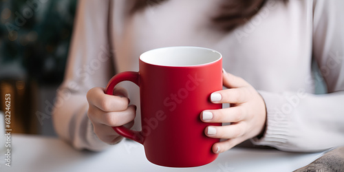 woman with cup of coffee