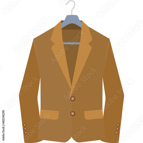 Fashion blazer vector corporate jacket coat icon