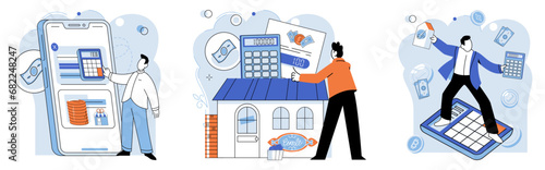 Tax information. Vector illustration. Tax audits are conducted to verify accuracy reported information The tax assessment process involves evaluating taxpayers financial situation Effective tax