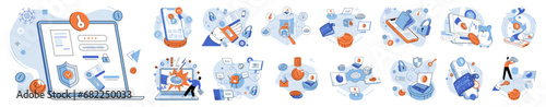 Crypto wallet vector illustration. The integration blockchain technology enhances security digital wallet transactions Cryptocurrencies are changing way we think about traditional banking and currency