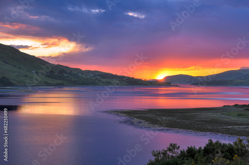 Loch Broom at sunset  Scotland 