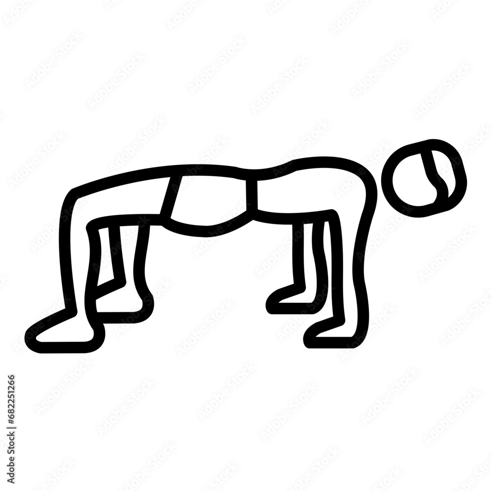 Upward Table Pose Icon Upward Table Pose Icon