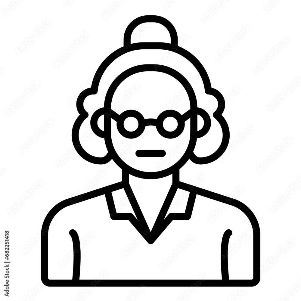 Old Woman Icon Old Woman Icon