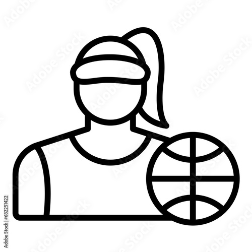 Sporty Lady Icon