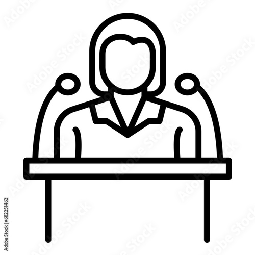 Woman Speech Icon