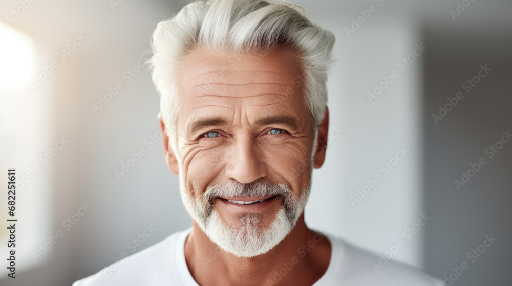 Senior bearded man studio portrait. Senior bearded man studio portrait.