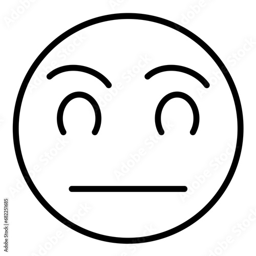 Neutral Face Icon