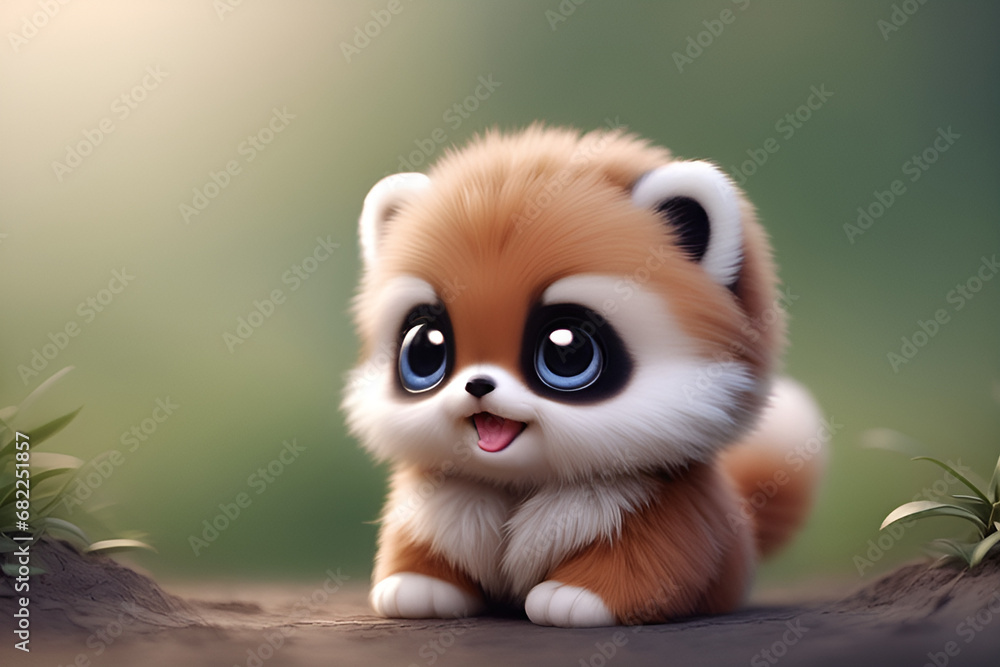 squirrel in the forest Generative AI squirrel in the forest Generative AI