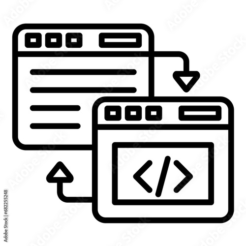 Code Refactoring Icon