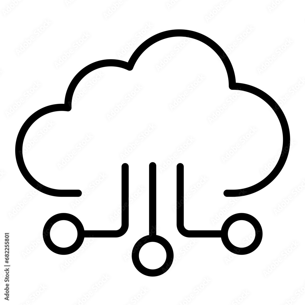 Cloud Network Icon Cloud Network Icon